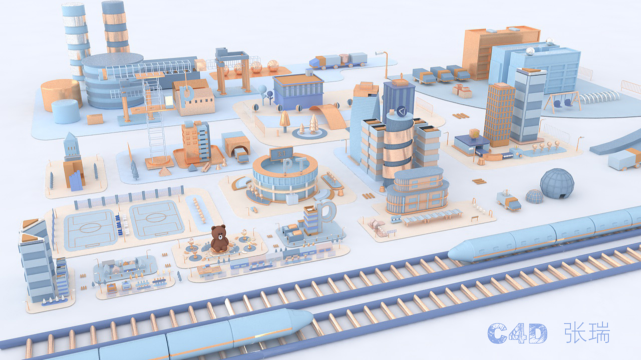 日常3D建模练习（图ZMjI3NjU1Mzk2） - 场景 - 站酷设计师想泡个澡原创素材 - 站酷ZCOOL
