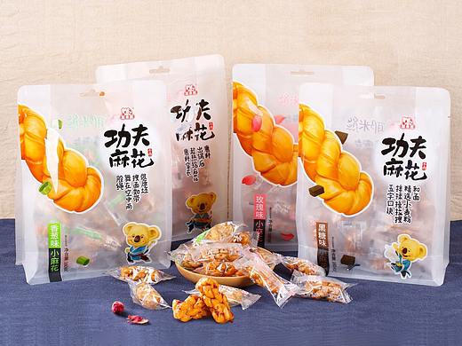 耶米熊功夫麻花包装设计