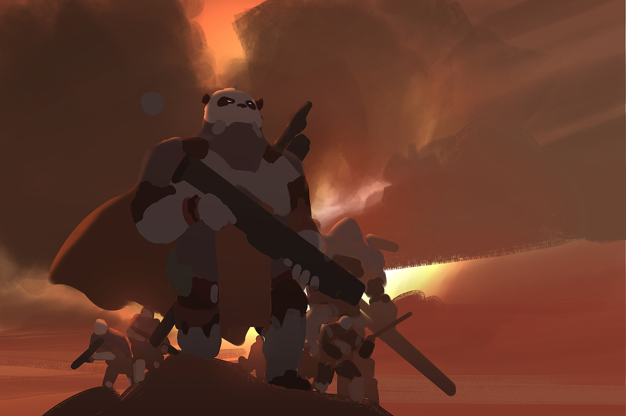 来了一只硬核熊猫（图ZMTU4MTA1NTcy） - 游戏原画 - 站酷设计师艺数绘CG原创素材 - 站酷ZCOOL