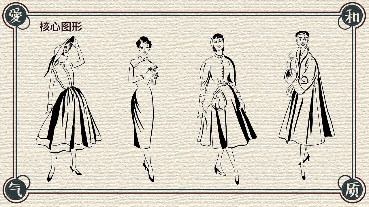 【毕业设计】复古服装品牌VI设计（图ZMTI0NTkzNDA4） - 品牌 - 站酷设计师媛大大头原创素材 - 站酷ZCOOL