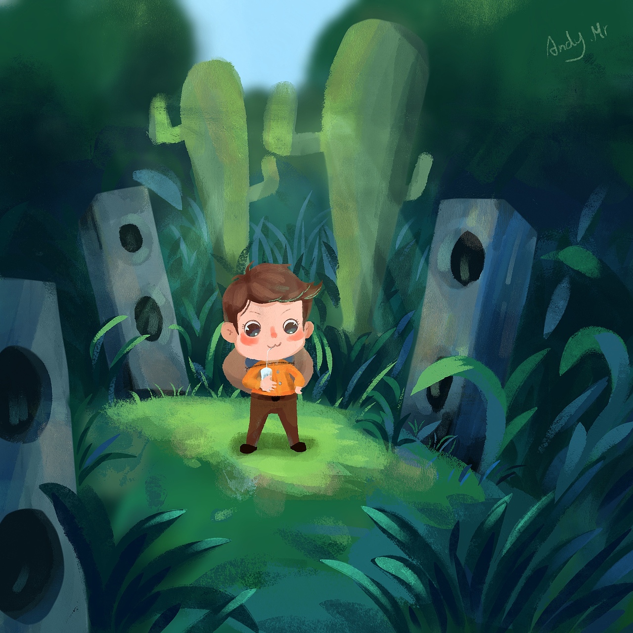 练习【梦幻儿童插画系列】