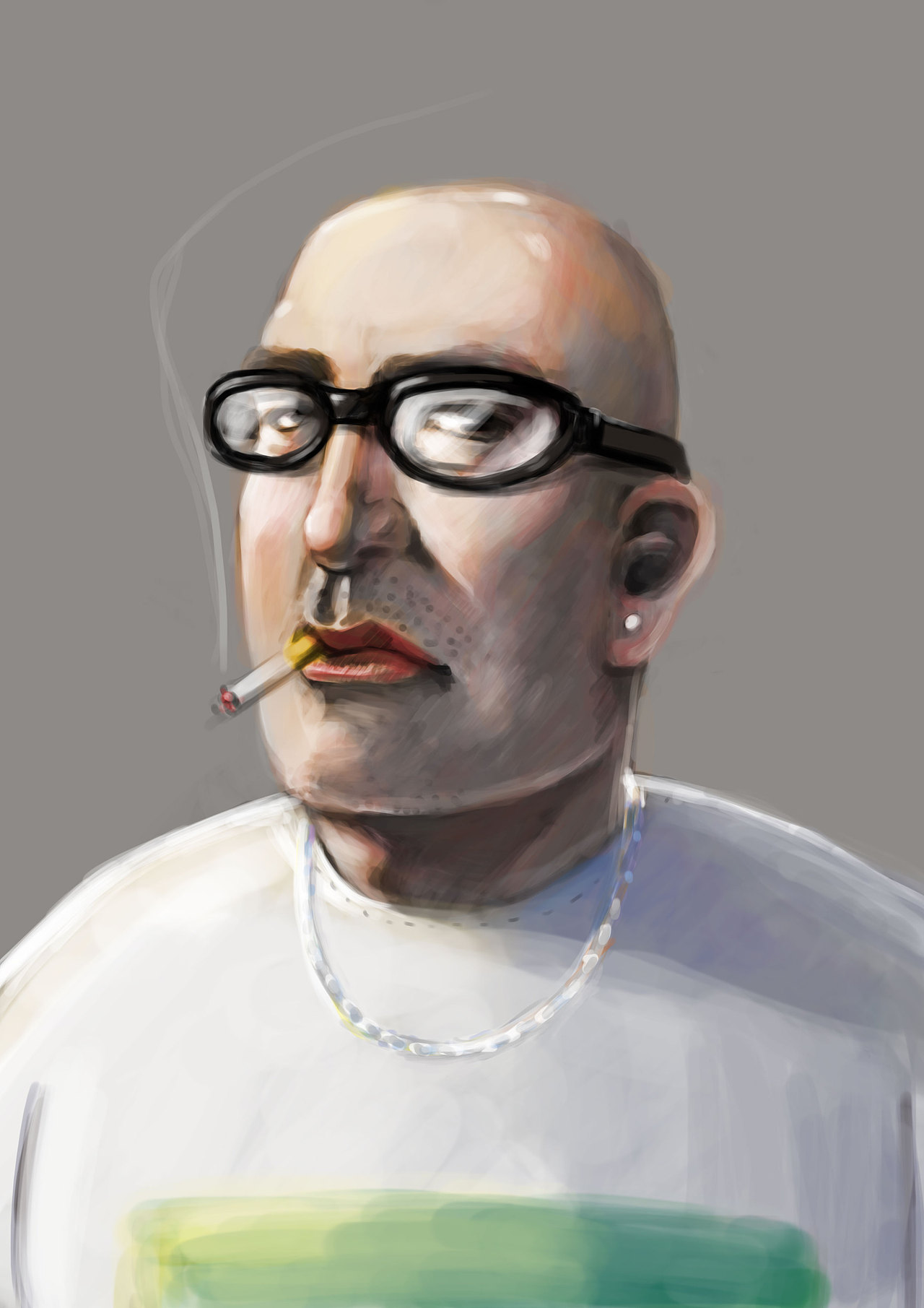 颓废的大叔|插画|创作习作|axi1209 - 原创作品 - 站酷 (zcool)