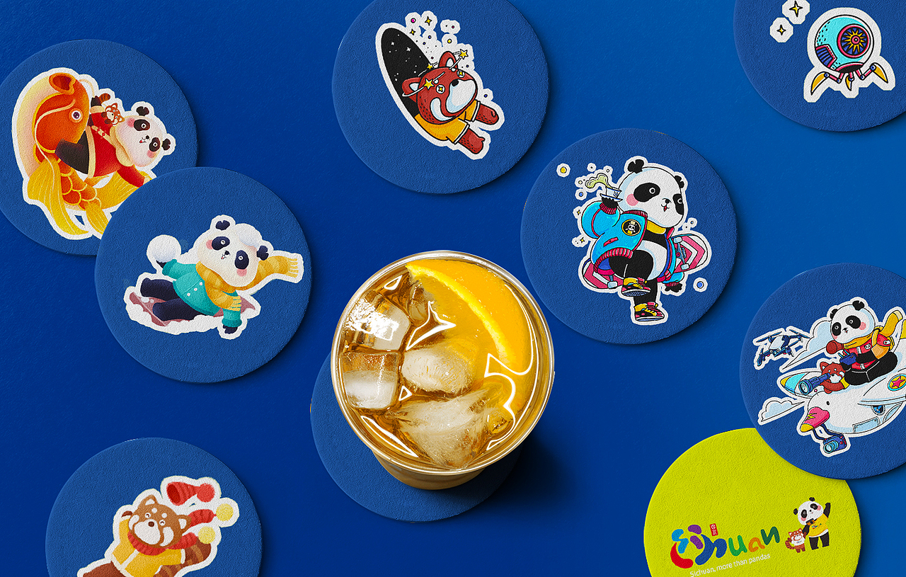 四川文化和旅游厅境外熊猫IP设计应用