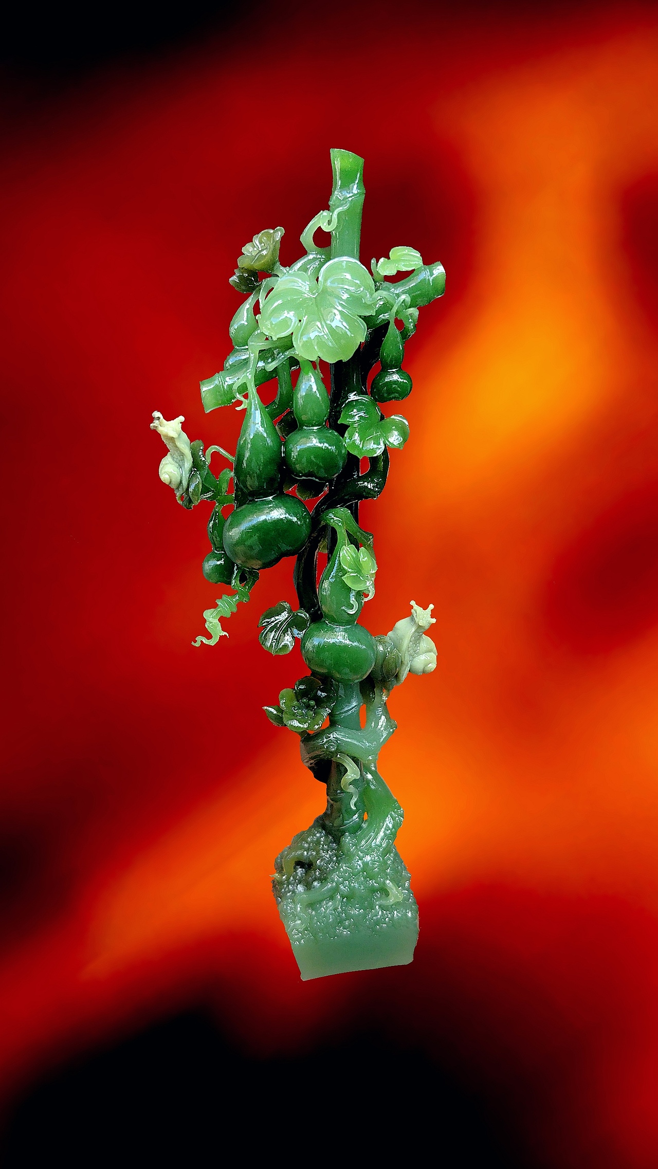 和田碧玉雕刻艺术品葫芦（图ZMzc3MDUzMjE2） - 其他手工艺 - 站酷设计师魏烈锋原创素材 - 站酷ZCOOL