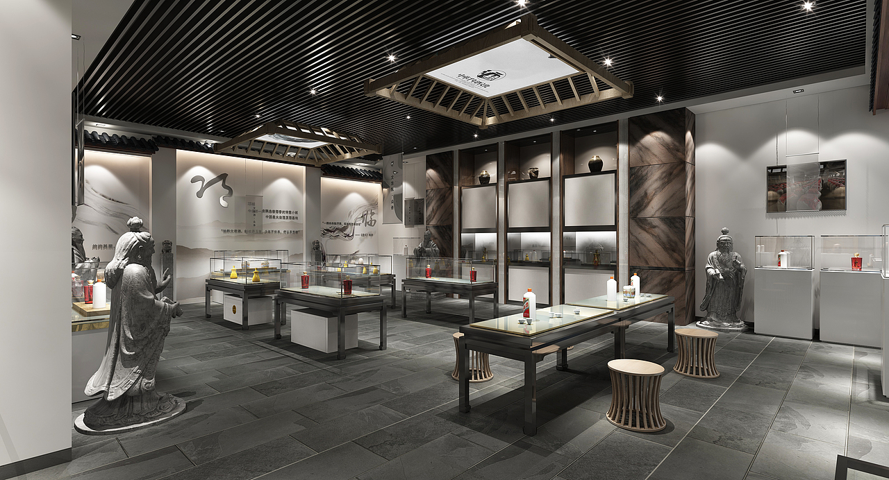 邛崃——邛酒文化展馆|空间|家装设计|blackflea_原创作品-站酷zcool