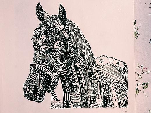 针管笔插画