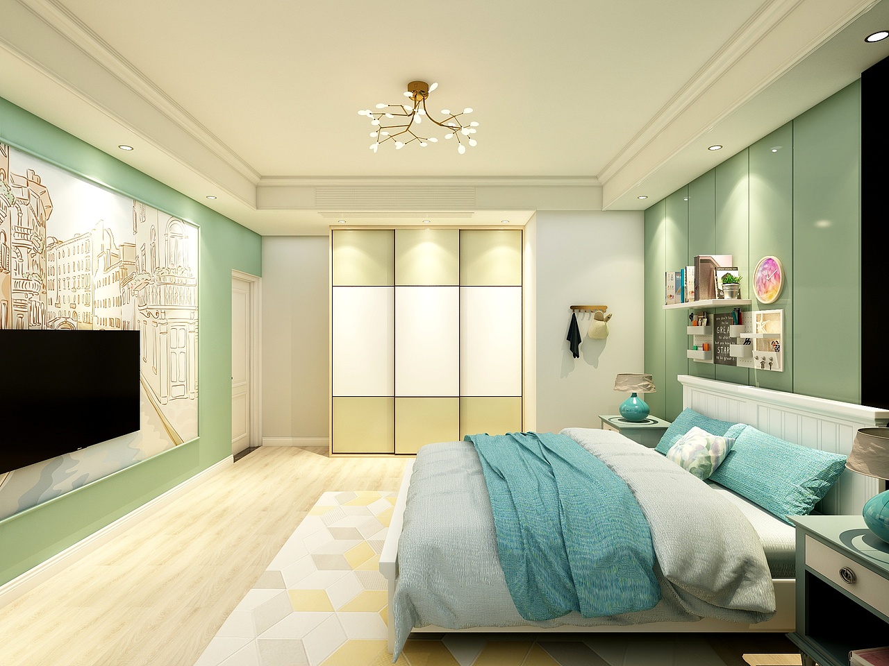 现代田园混搭清爽风