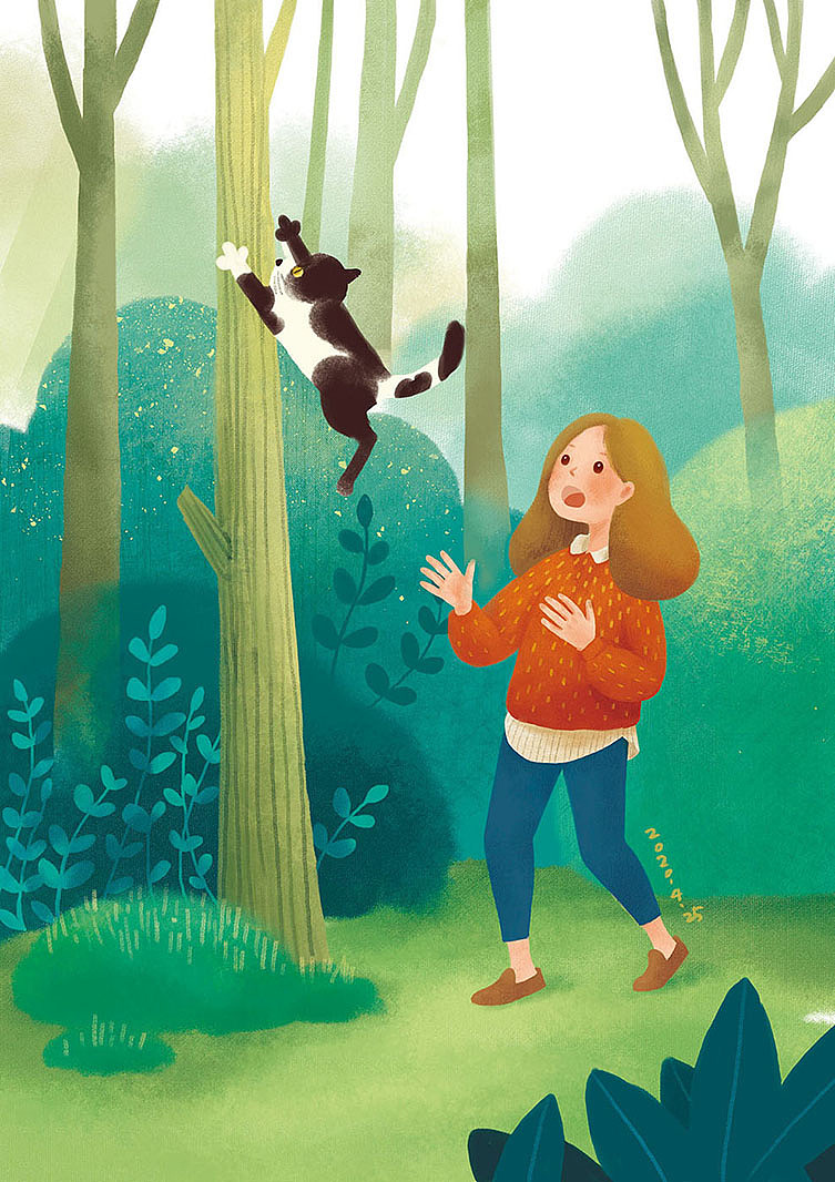 插画习作二（图ZMjU3ODMxMTM2） - 儿童插画 - 站酷设计师好大一只狮子头原创素材 - 站酷ZCOOL