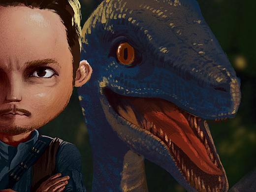 侏罗纪世界-q版插画