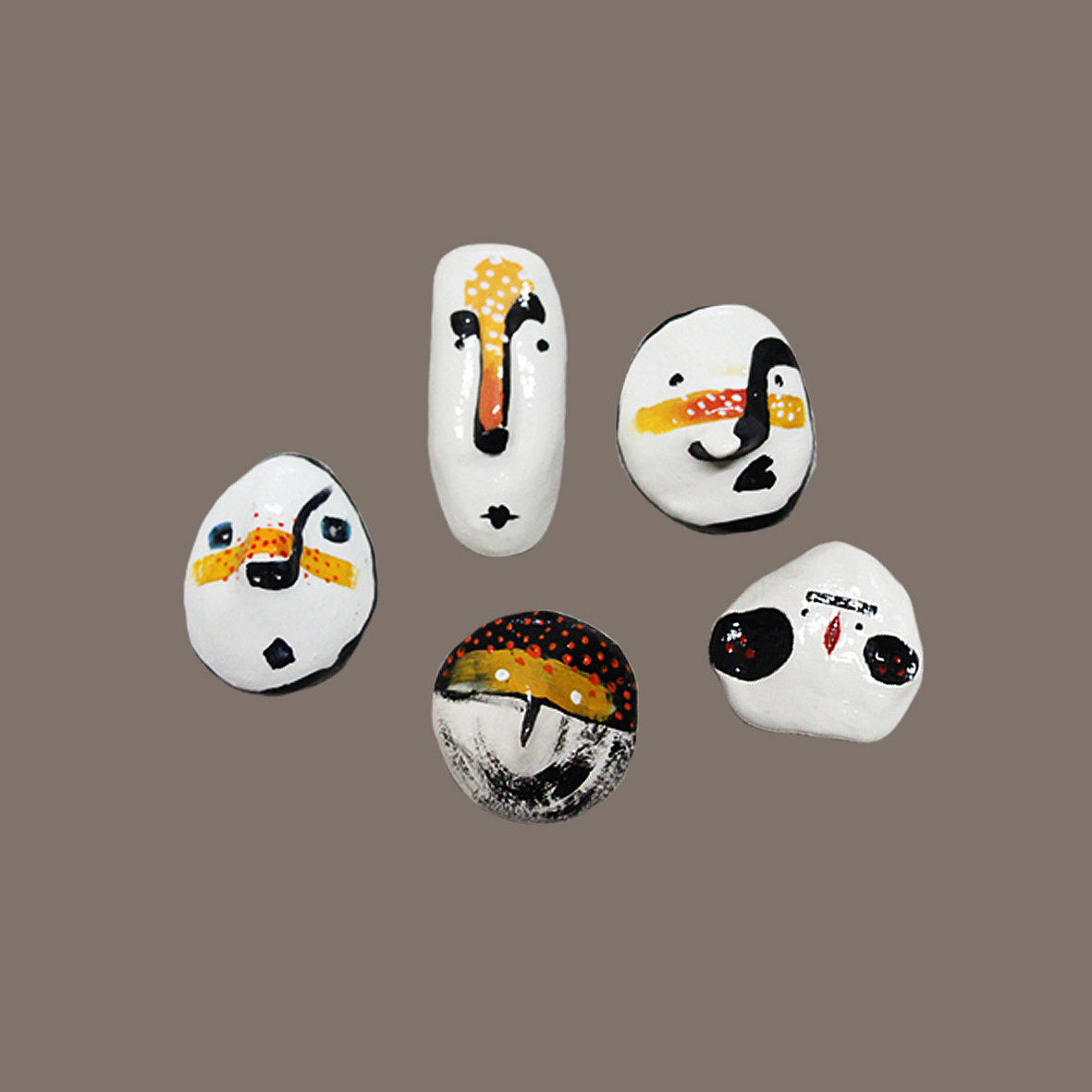 原创手作 粘土胸针\冰箱贴