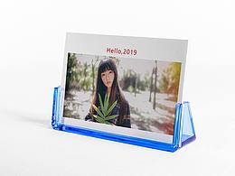 2019年台历，水晶U形日历。