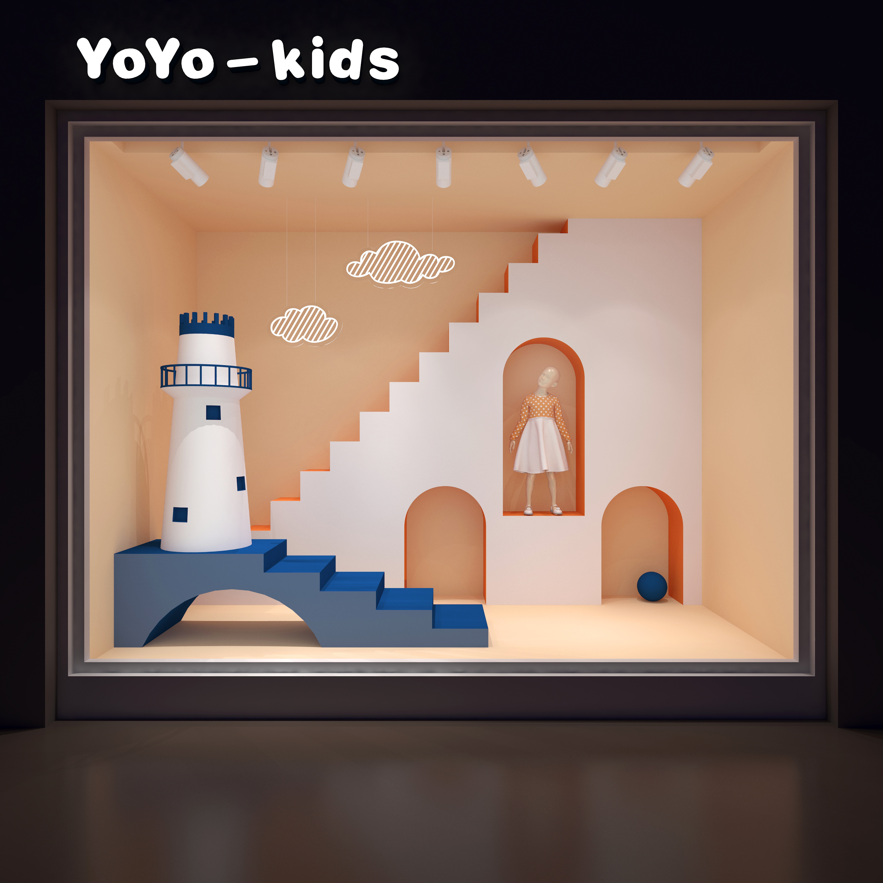 儿童橱窗设计|空间|展陈设计|macondoYoYo - 原创作品 - 站酷 (ZCOOL)