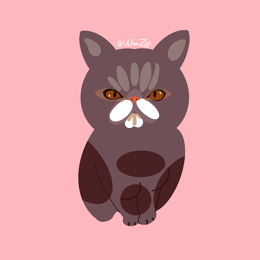 猫咪（图ZMTc2NzY0ODQw） - 创作习作 - 站酷设计师玩子慢吞吞原创素材 - 站酷ZCOOL