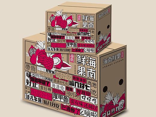 海南鲜果-弹幕系列水果包装箱