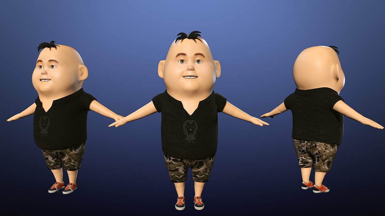 卡通人物影视动画三维建模3d视频片头制作