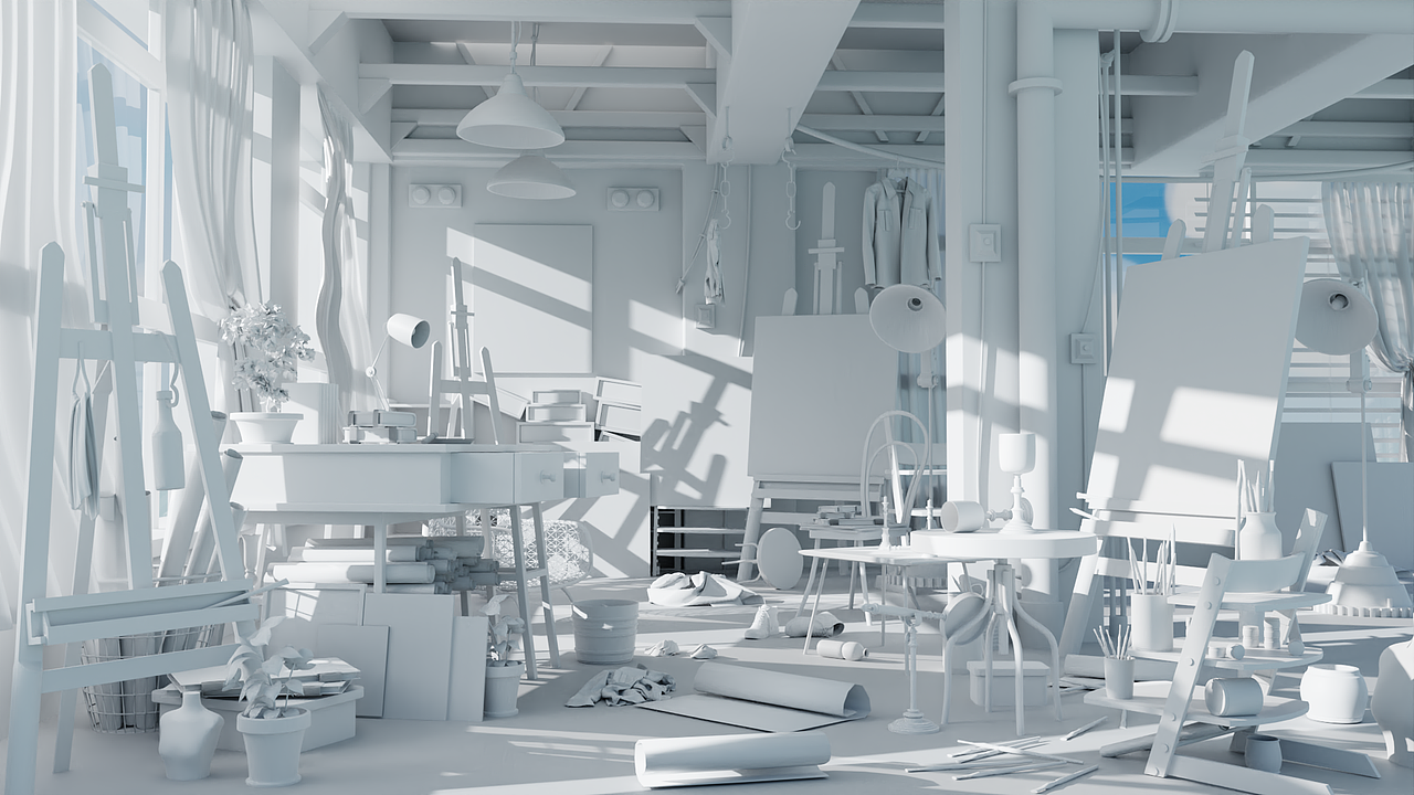 maya作业,但是blender