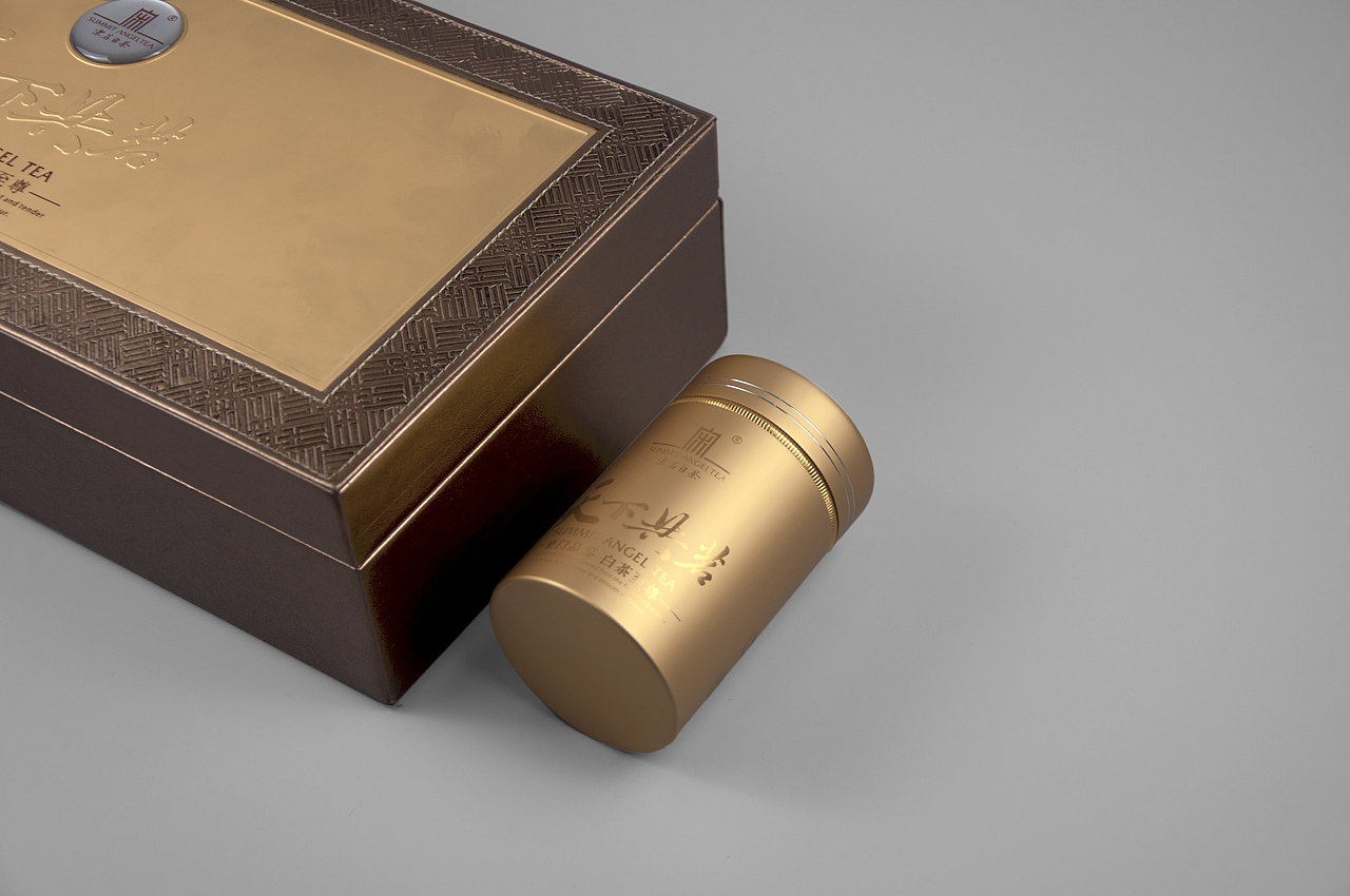宋茗白茶天下共茗铝罐礼盒包装