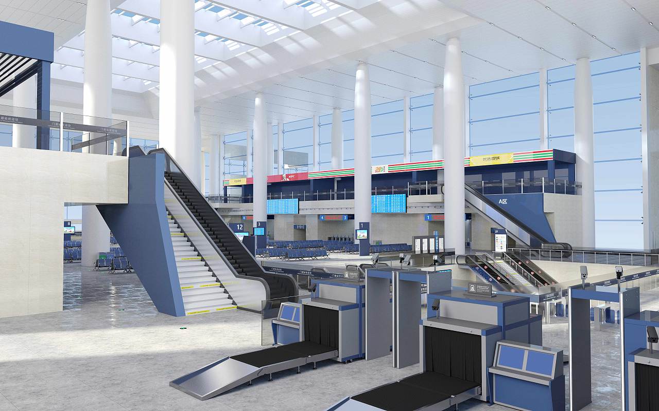 rs渲染器 车站场景|三维|建筑/空间|mansonhao - 原创作品 - 站酷