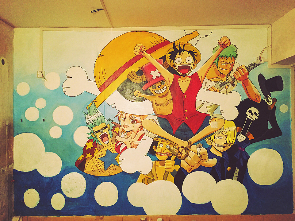 海贼王系列室内墙绘