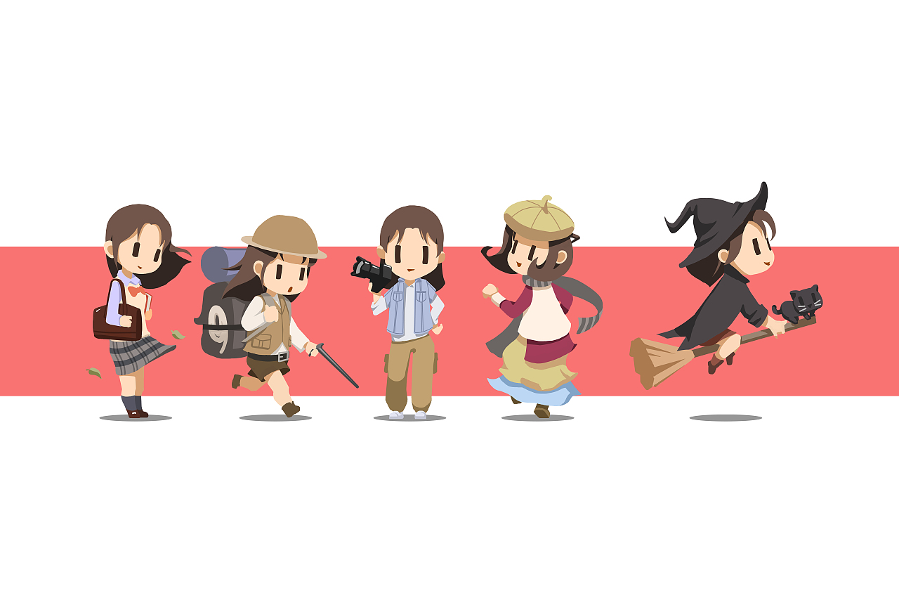 Q版/卡通形象设计（图ZMTIzODI5Nzg4） - 商业插画 - 站酷设计师午夜之恒原创素材 - 站酷ZCOOL