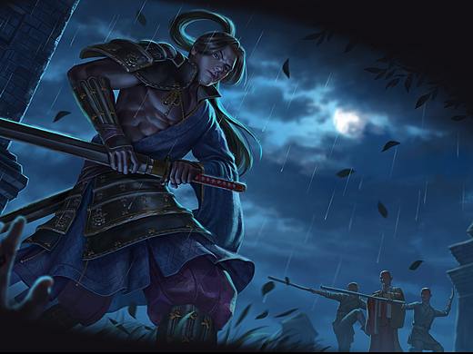 《アイアム皇帝》宫本武藏皮肤的同人图