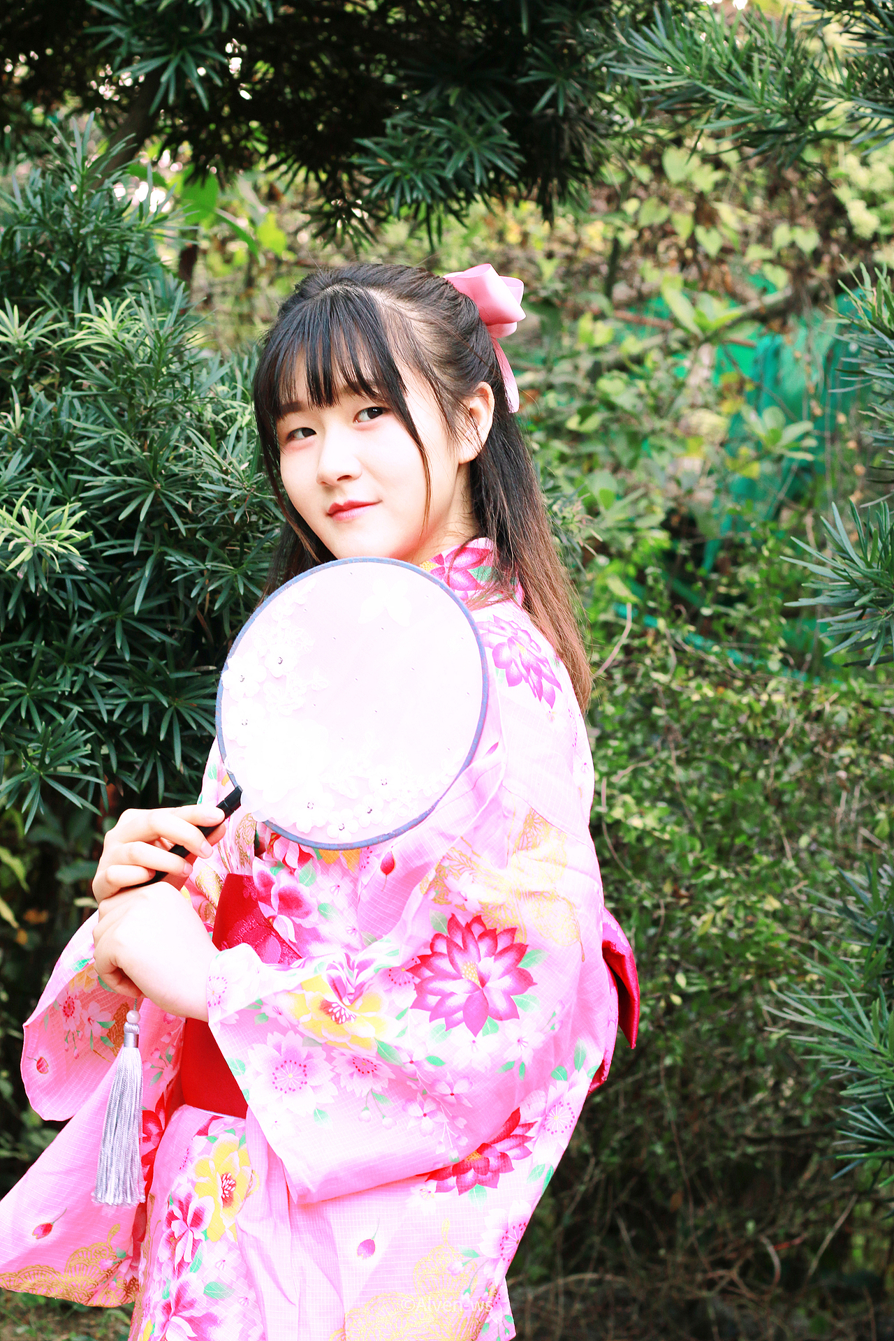 穿和服的少女摄影人像拍摄甜美写真集周末深圳约拍（图ZOTkwMDMxMzI=） - 人像摄影 - 站酷设计师Alven薰衣草原创素材 - 站酷ZCOOL