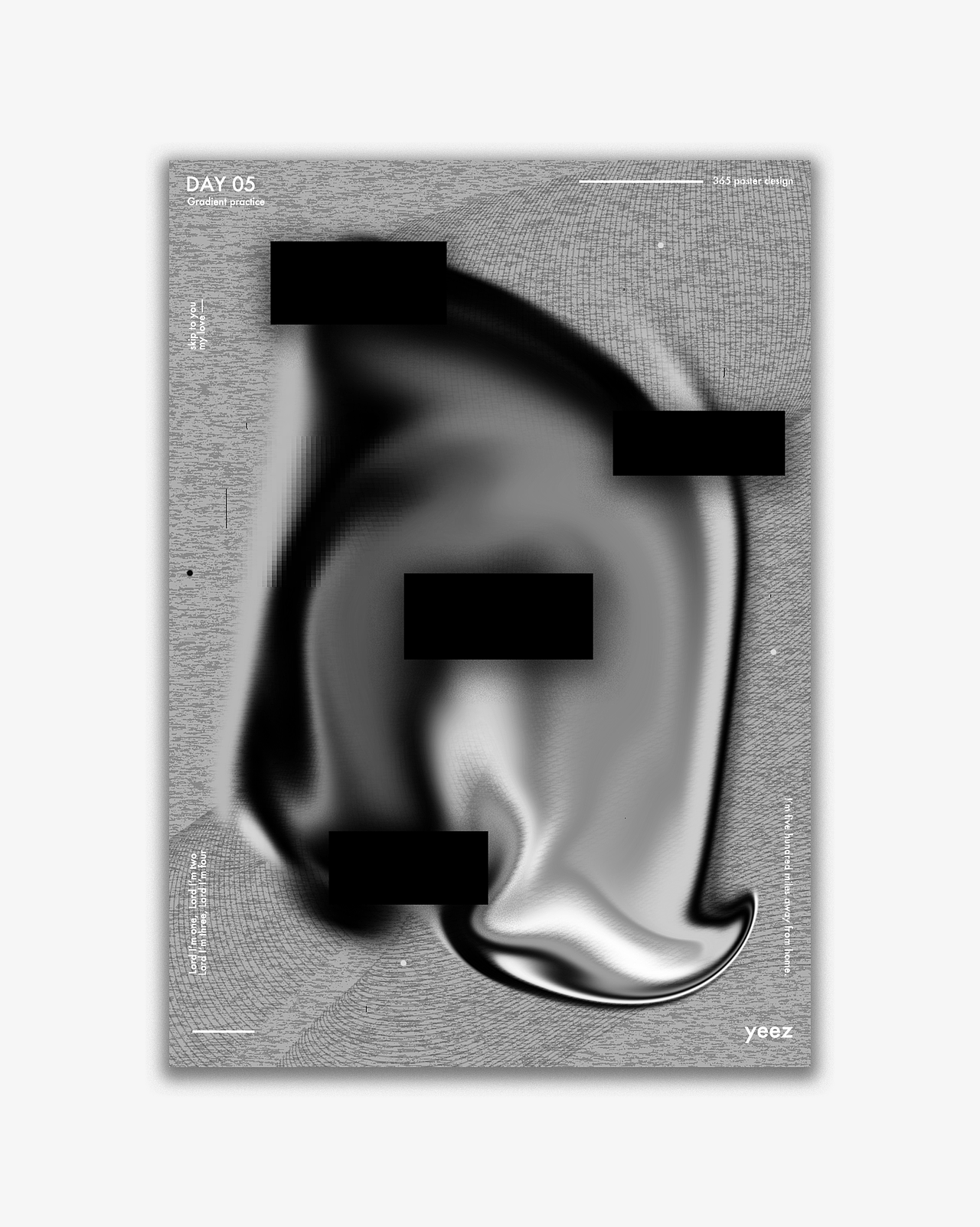 渐变海报设计 poster design