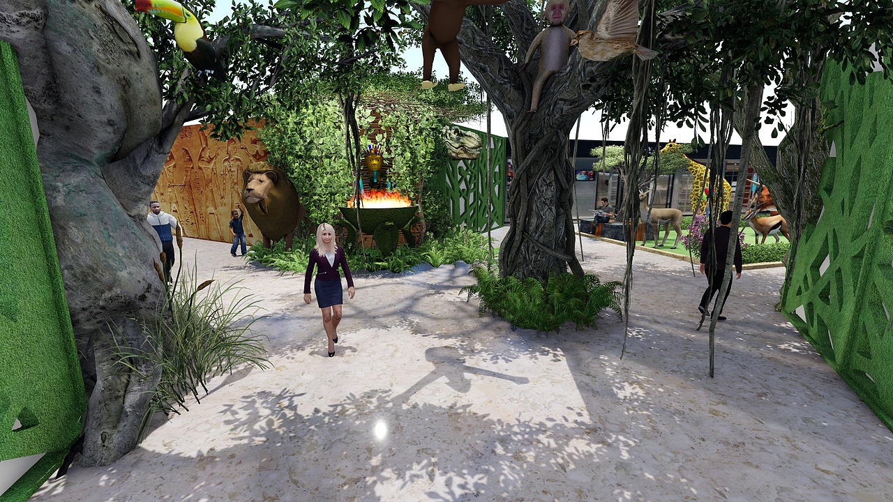 广东佛山正佳YOUNG祖庙站商场室内步行街（图ZMTIxNTI2NzMy） - 景观设计 - 站酷设计师木土杰景观设计原创素材 - 站酷ZCOOL