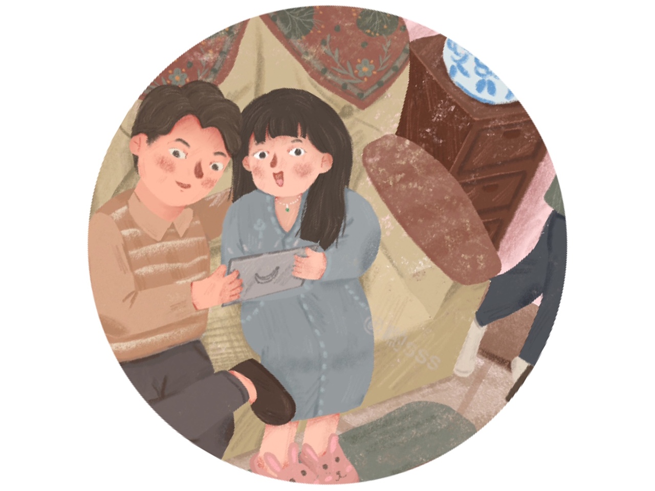 元旦快乐（图ZMTkxMTExODM2） - 商业插画 - 站酷设计师柿子喲sss原创素材 - 站酷ZCOOL