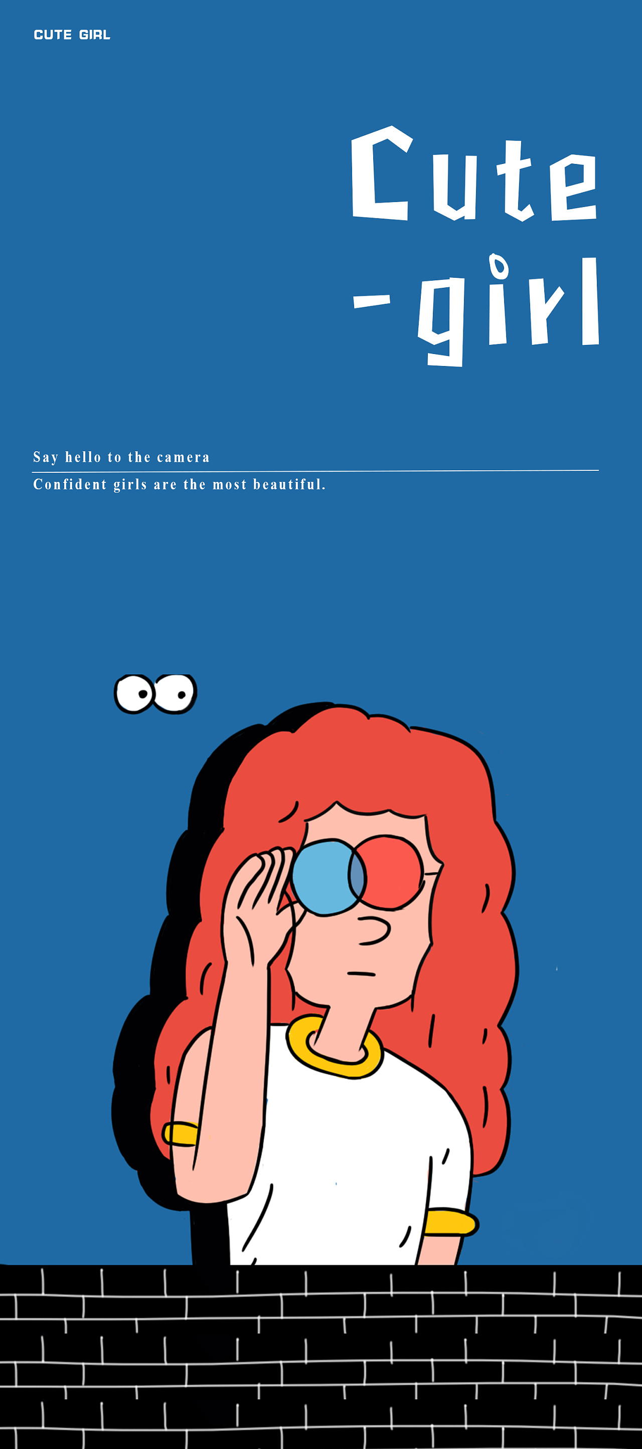 人物插画临摹 版式创作