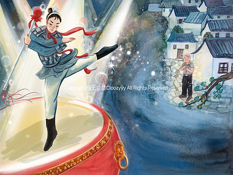 2023年出版了绘本《豆豆的鼓点》