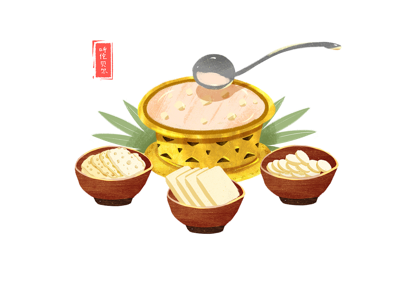 呼伦贝尔地区食品插画（图ZMjQxNzYxMzEy） - 商业插画 - 站酷设计师西瓜不吐籽原创素材 - 站酷ZCOOL