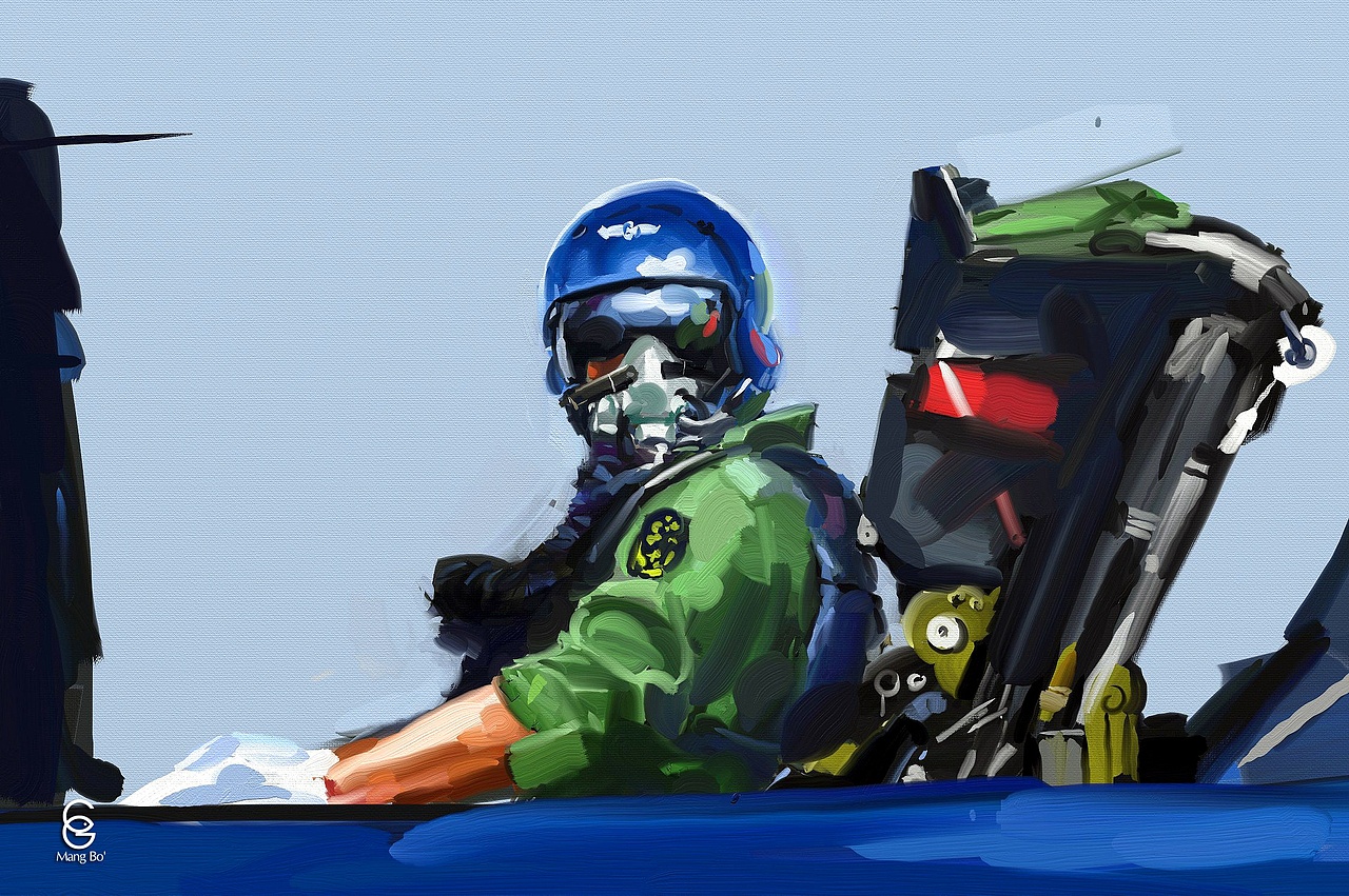 蓝天雄鹰 天之骄子_忙波-站酷ZCOOL