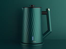有億點(diǎn)綠的電熱水壺  |  時(shí)之樂(lè)工業(yè)設(shè)計(jì)