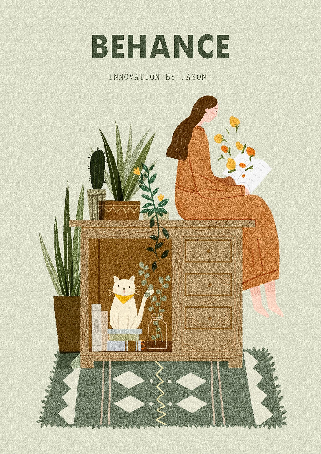 插画 防疫 宅（图ZMTk0Nzk0NDg0） - 商业插画 - 站酷设计师有趣的灵魂摆渡人原创素材 - 站酷ZCOOL