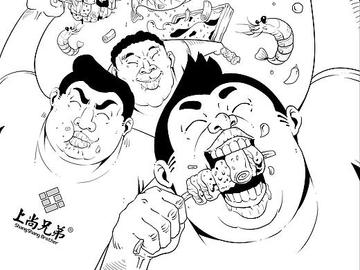 上尚兄弟 X KAGE（个人主页-ZNDQwMTI0Njg=） - 商业插画 - 站酷设计师一KAGE一原创素材 - 站酷ZCOOL