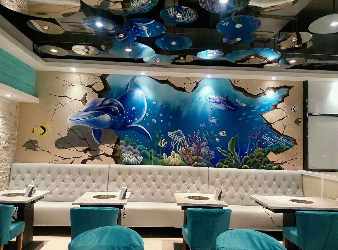 室内3D立体墙绘