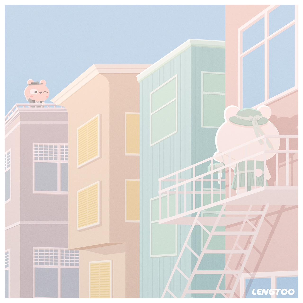 冷兔baby —— 糖果色的世界（图ZMTgzMDUwMjY0） - 商业插画 - 站酷设计师冷兔同学原创素材 - 站酷ZCOOL