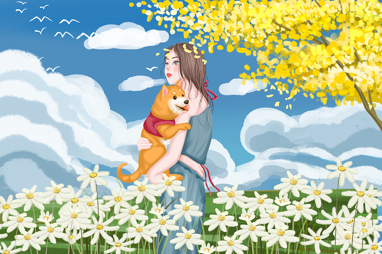 旅游季商业插画