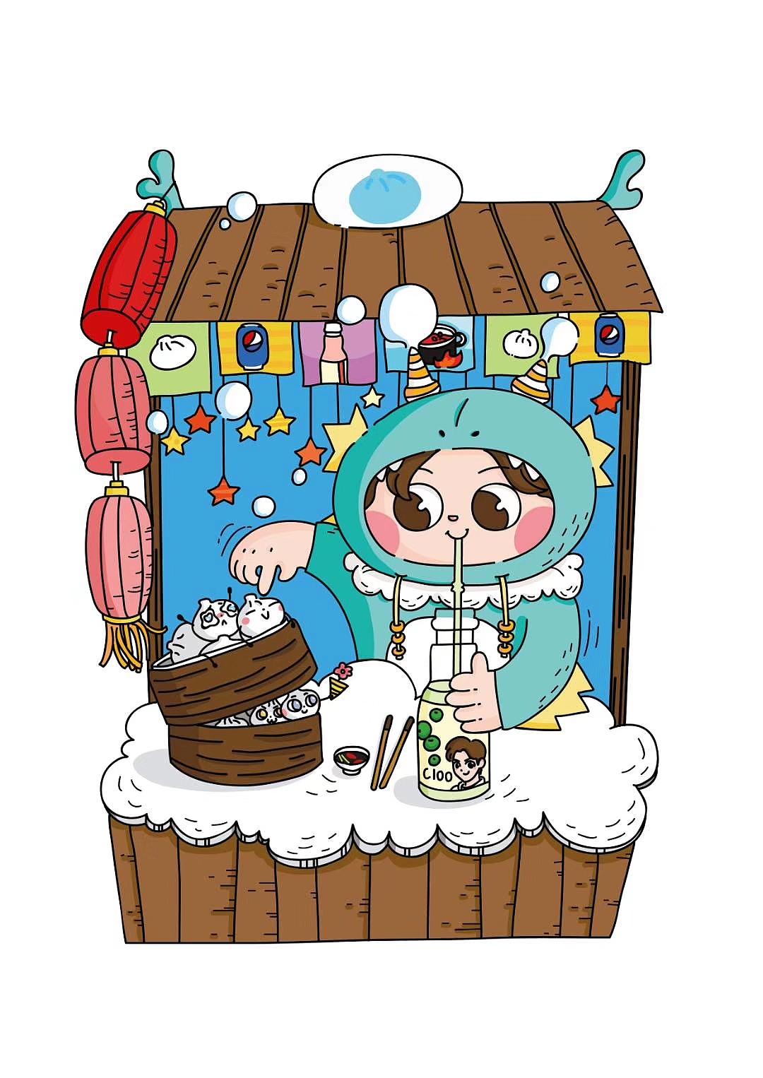 龙哥～懂的都懂（图ZMzA1NDY2MzQ4） - 儿童插画 - 站酷设计师Five!原创素材 - 站酷ZCOOL