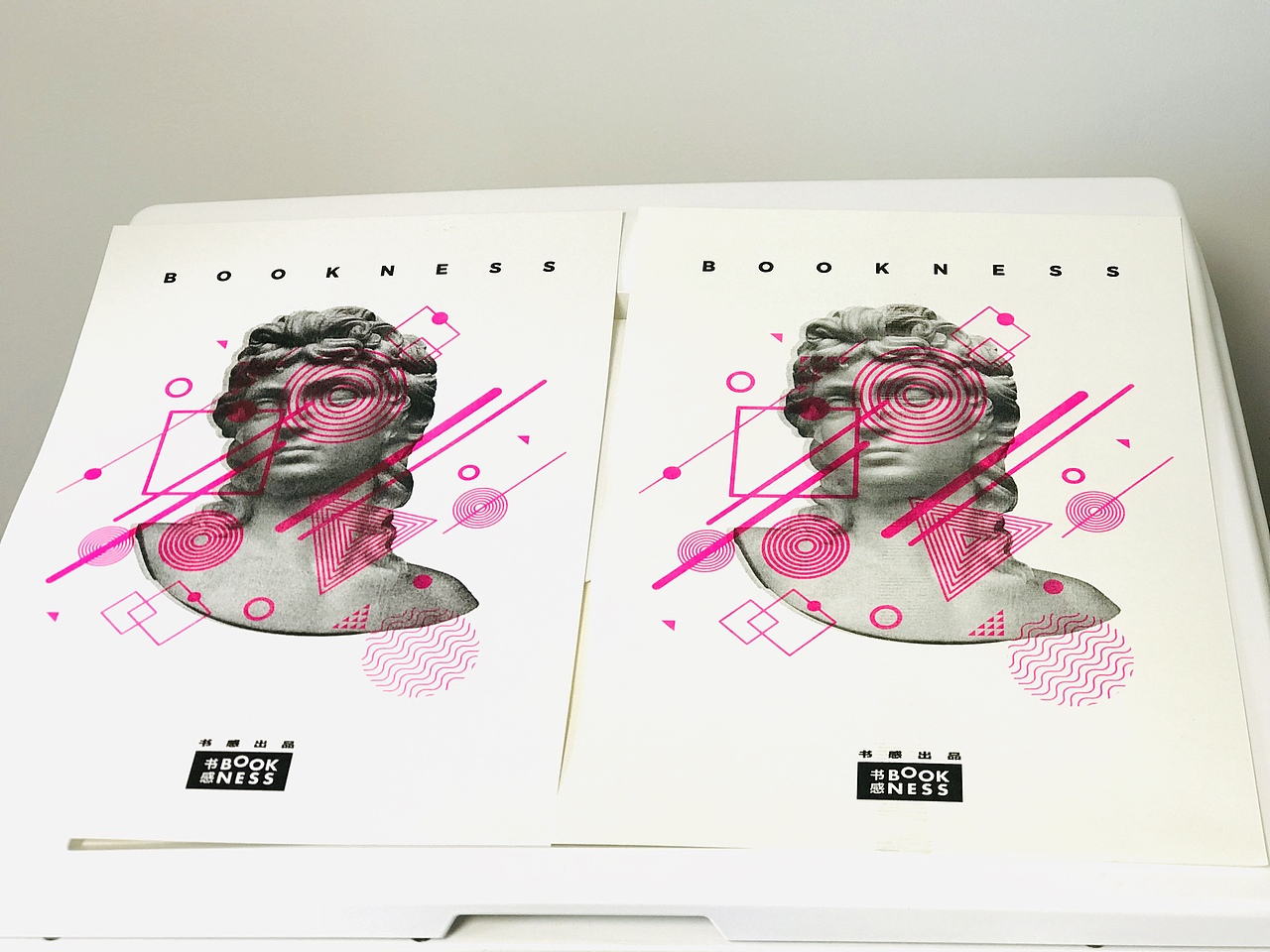 蒸汽波风格海报设计/risograph孔板印刷
