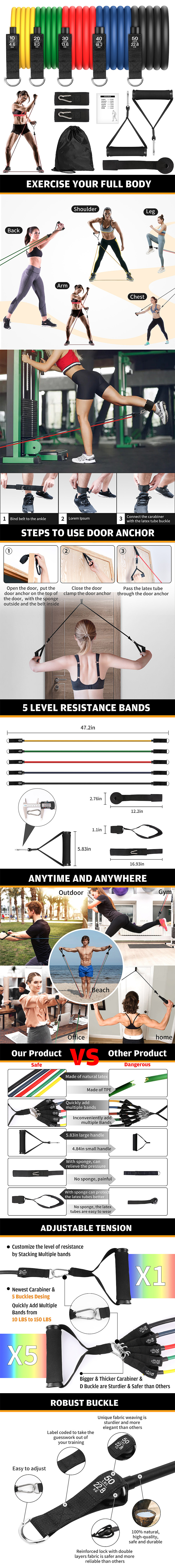 FORALES 拉力绳 Resistance Bands Set