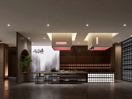 茶楼作品（个人主页-ZNjcxNzY0ODQ=） - 酒店餐饮设计 - 站酷设计师李毛毛2022原创素材 - 站酷ZCOOL