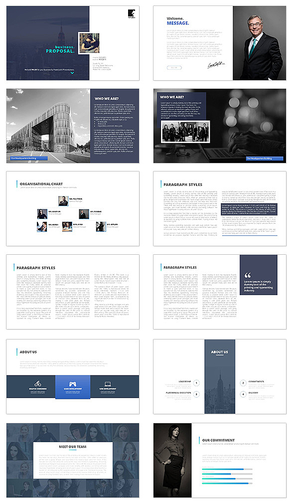 极简商务年终总结PPT模板（图ZMTIzOTY1MjY4） - PPT/Keynote - 站酷设计师爱晴天原创素材 - 站酷ZCOOL
