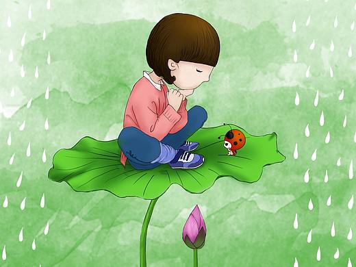 自闭症儿童插画