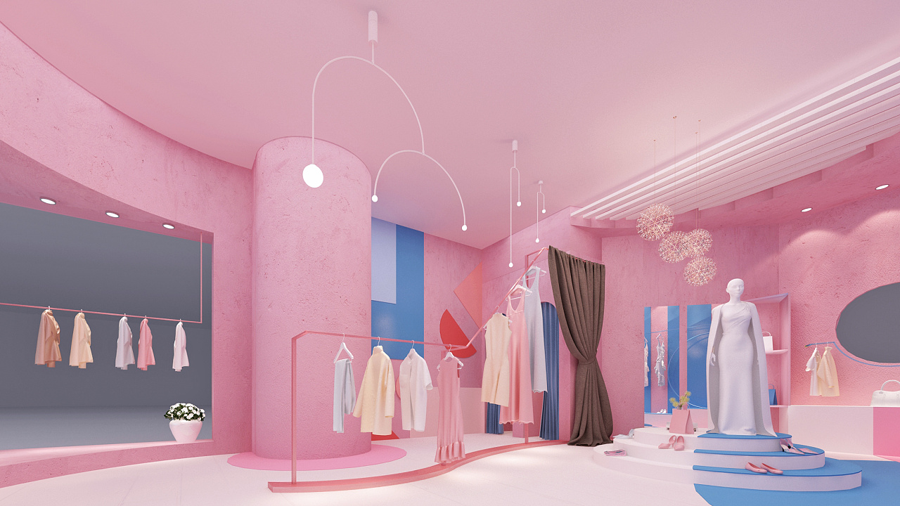 空间设计类作品01—品牌商业店铺展示设计