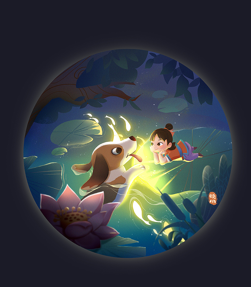 王次狼的秘密基地—光影练习（图ZMjYxNjc3NTcy） - 儿童插画 - 站酷设计师晓风卟卟原创素材 - 站酷ZCOOL