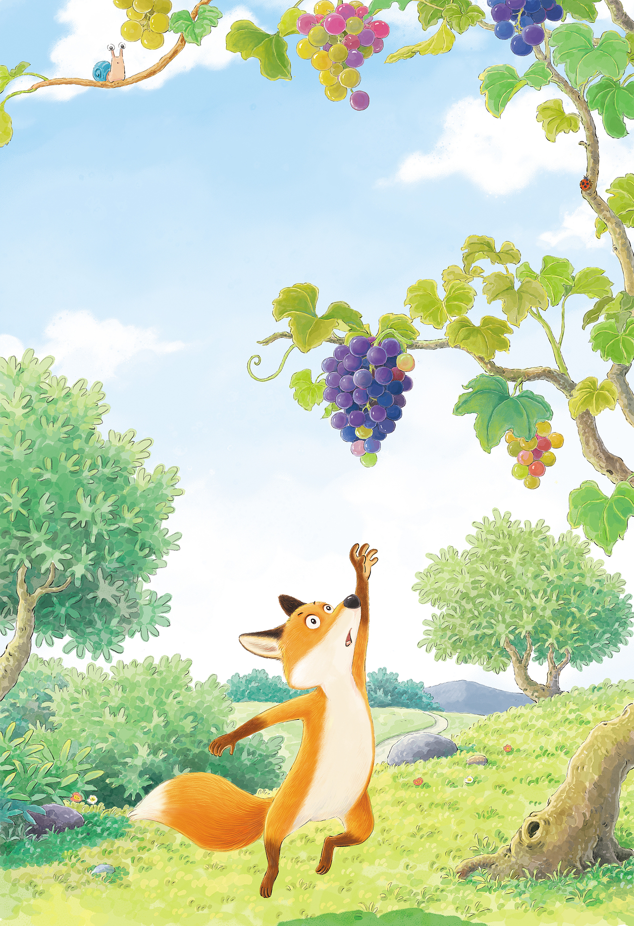 狐狸葡萄（图ZMzc4MTA2NTM2） - 绘本 - 站酷设计师插画师海豹原创素材 - 站酷ZCOOL
