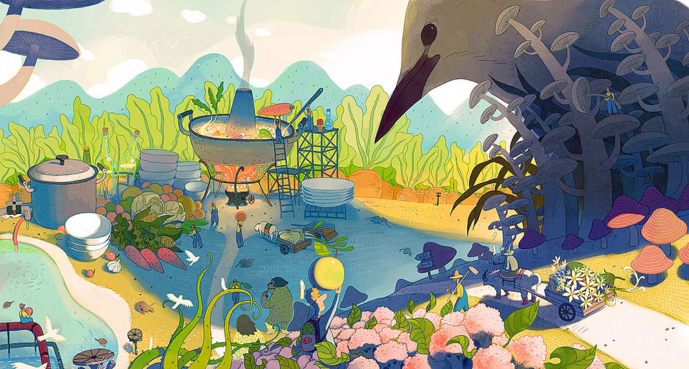 U先生的旅行（图ZMjUxMzE2MTI=） - 儿童插画 - 站酷设计师飞行猴原创素材 - 站酷ZCOOL