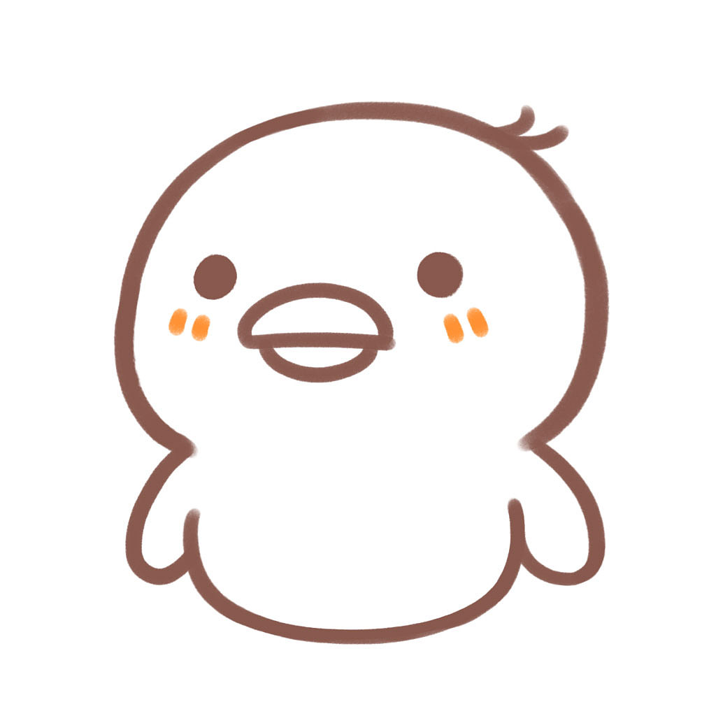 七步画简笔小鸭子啦